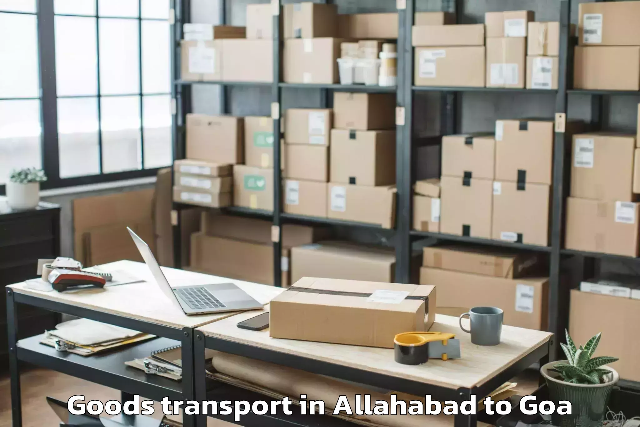 Hassle-Free Allahabad to Aldona Goods Transport